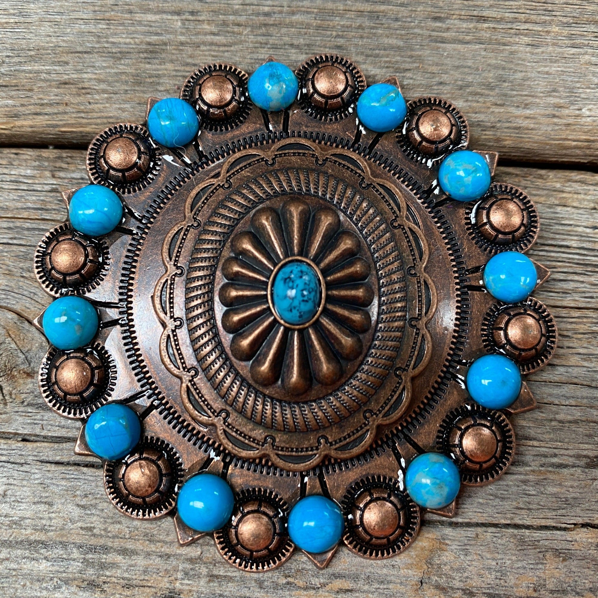Copper Turquoise Oval Berry Jacket 