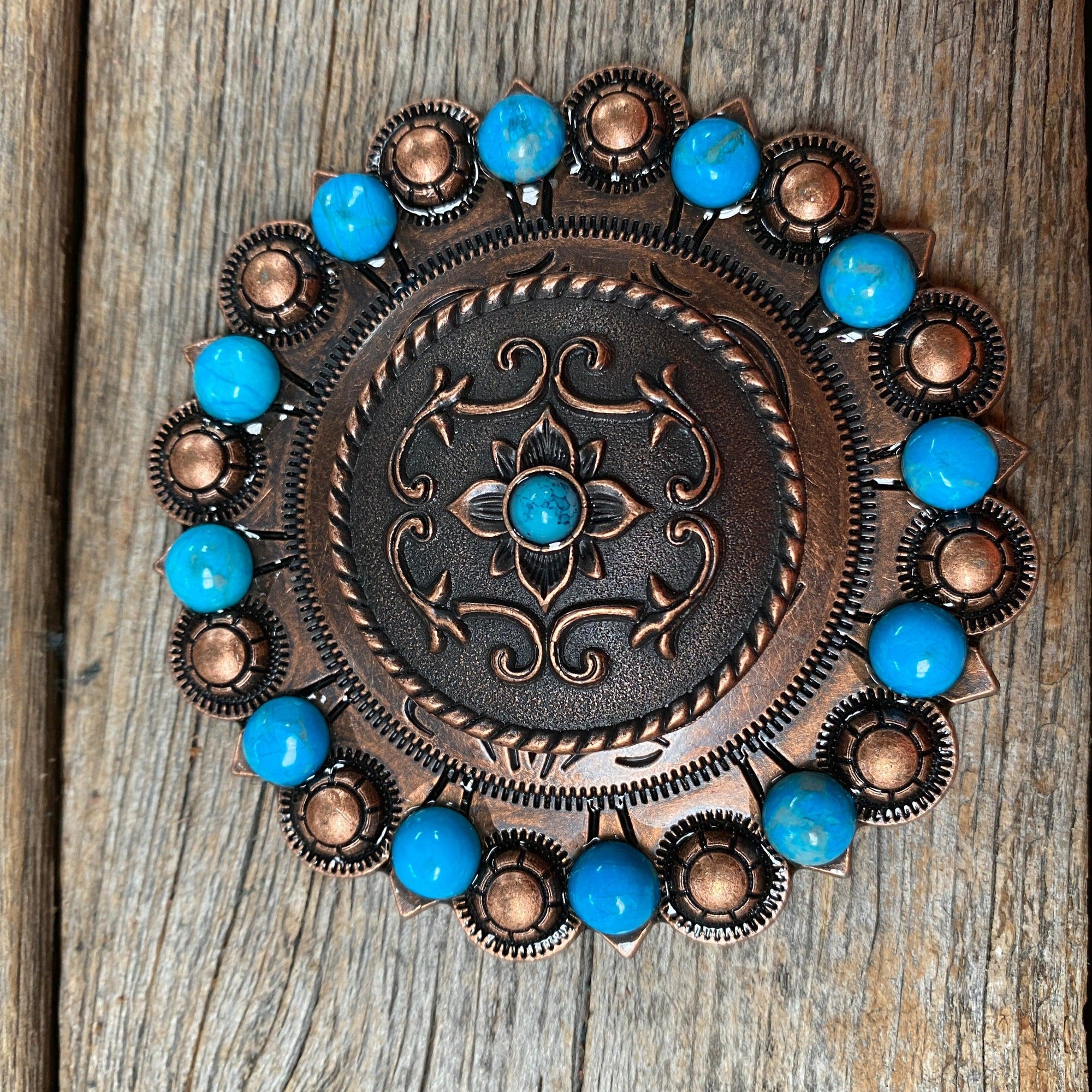 Copper Turquoise Concho Berry Jacket 