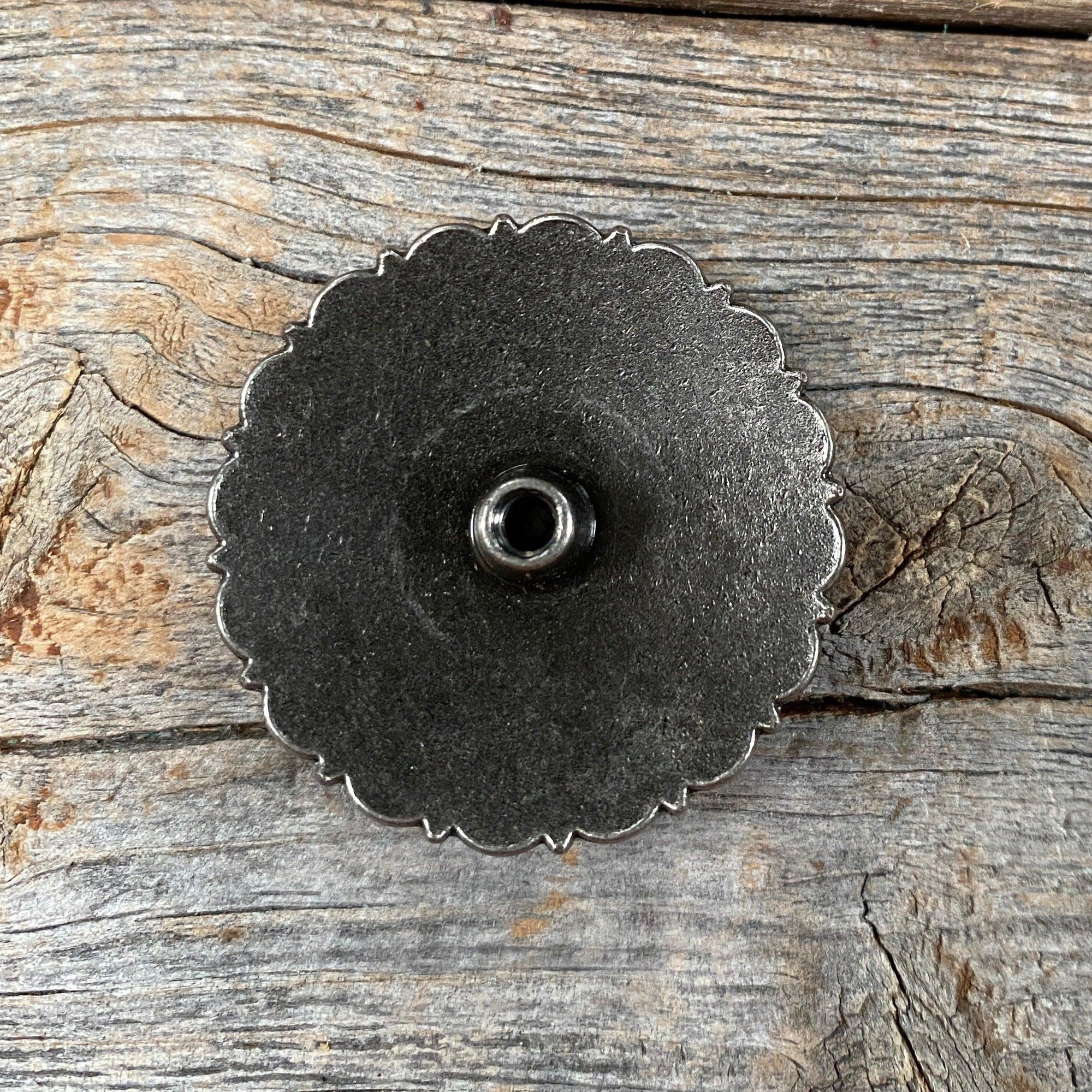 Antique Silver Round Concho 1.5" W102L