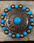 Copper Turquoise Round Concho Berry Jacket 