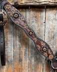 Flower Power and Chocolate Browband/One Ear Headstall & Breastcollar Tack Set 