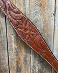 Floral Tooled Medium Oil Breastcollar