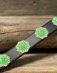 DC18- Neon Concho Dog Collar