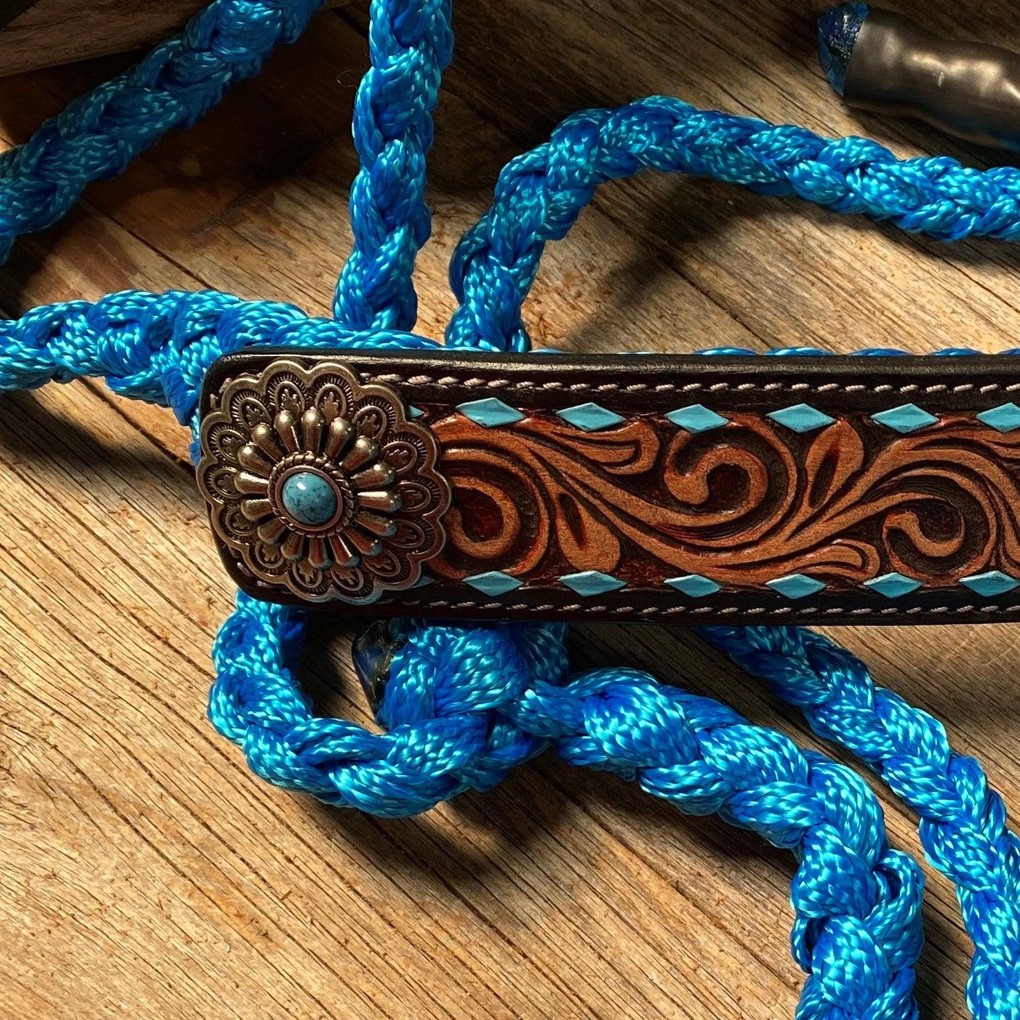Blue Mule Tape Halter - Turquoise 