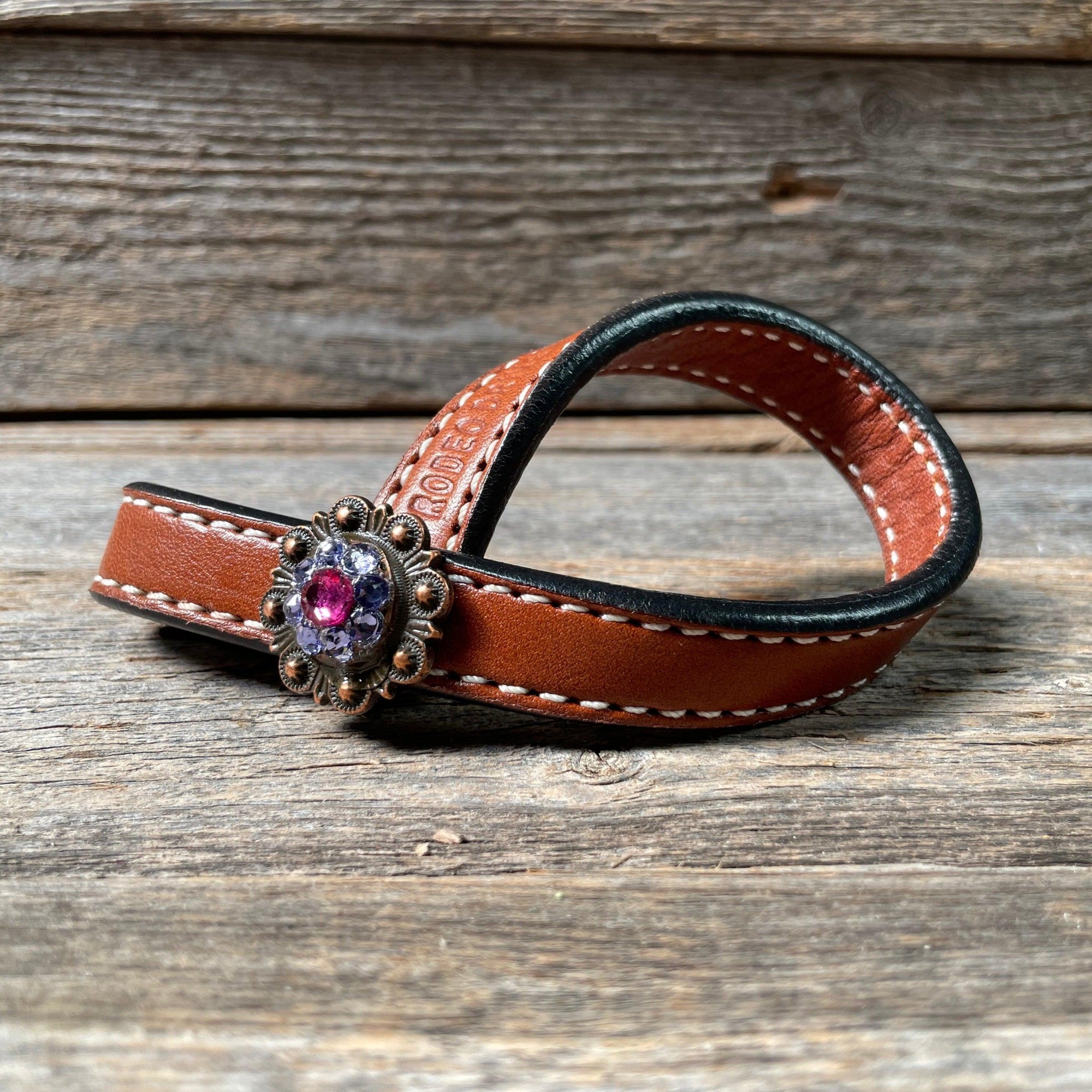 Crystal Medium Oil Rustic Tie Down Keepers