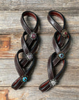 Crystal Dark Oil Rustic Tie Down Keepers