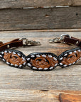 Light Oil Buckstitch Wither Strap 