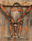 Basketweave - Leaf Scalloped Two Tone Tack Sets