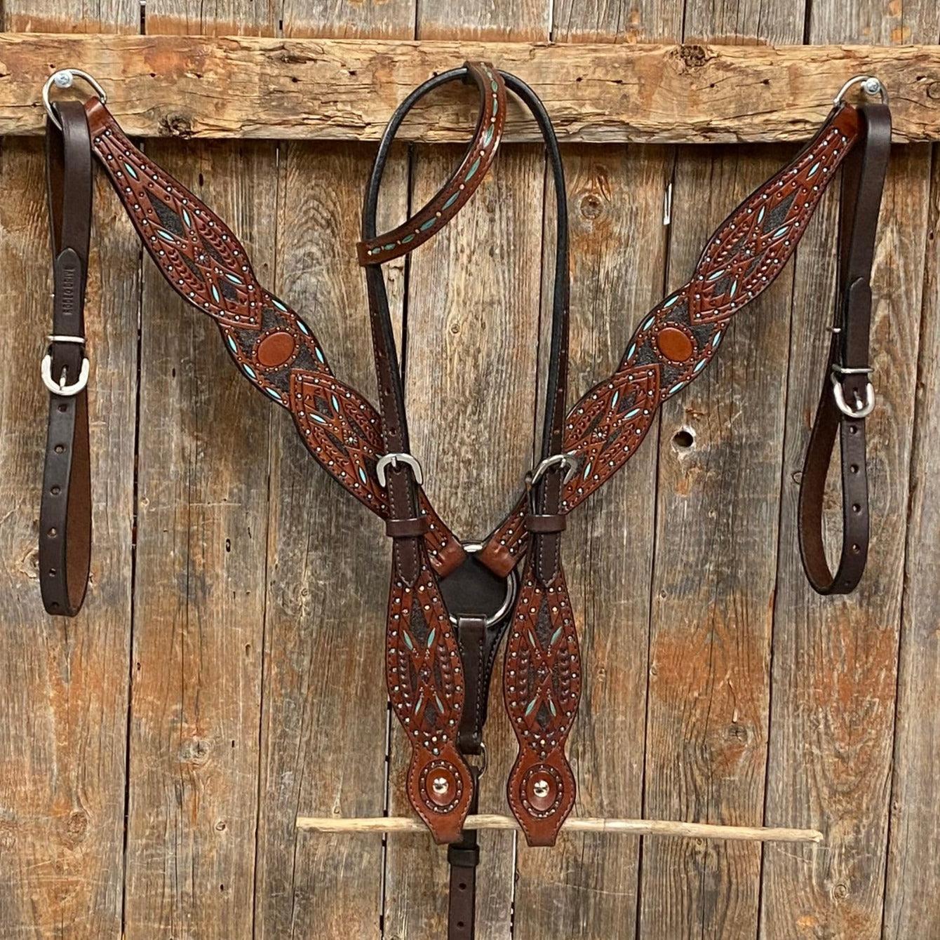 Hand Painted Two Tone Tack Sets
