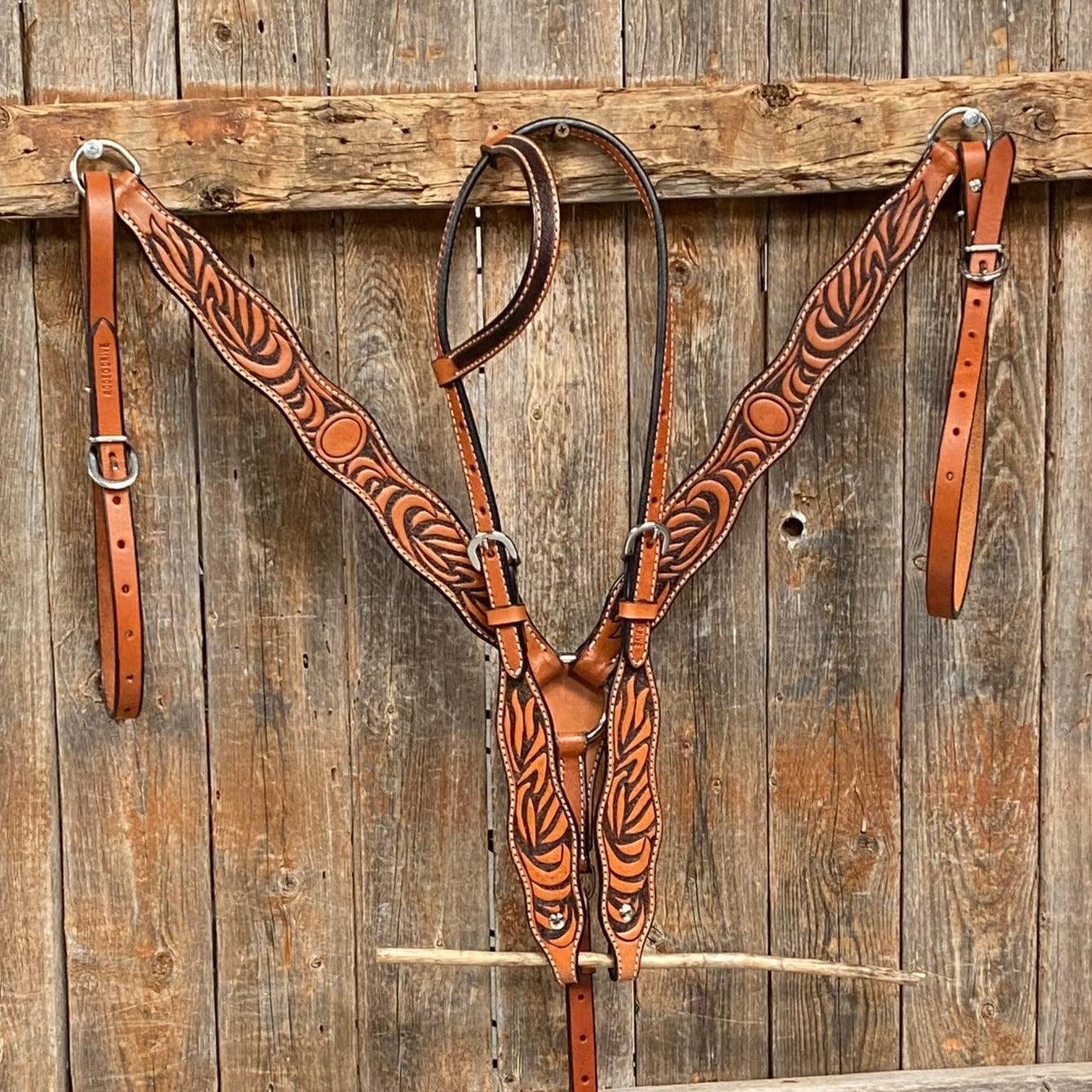Two Tone Zebra Striped Tack Sets