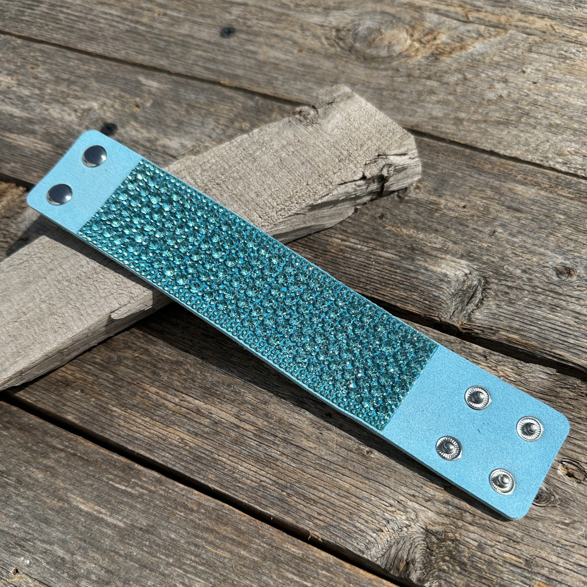Western Suede Leather Bling Fashion Bracelets  -  Assorted Colors