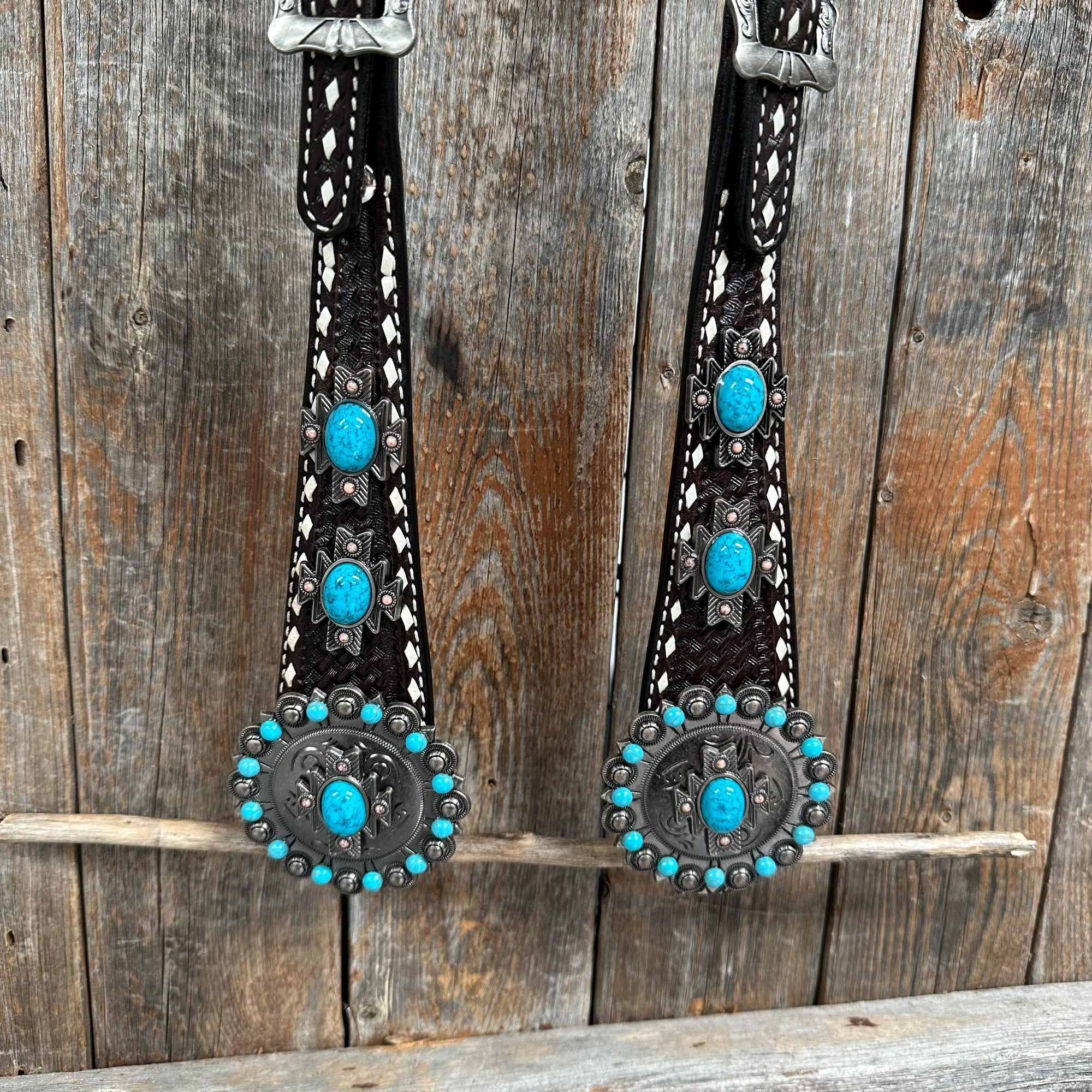 Buckstitch Southwest Turquoise Headstall / Bridle 