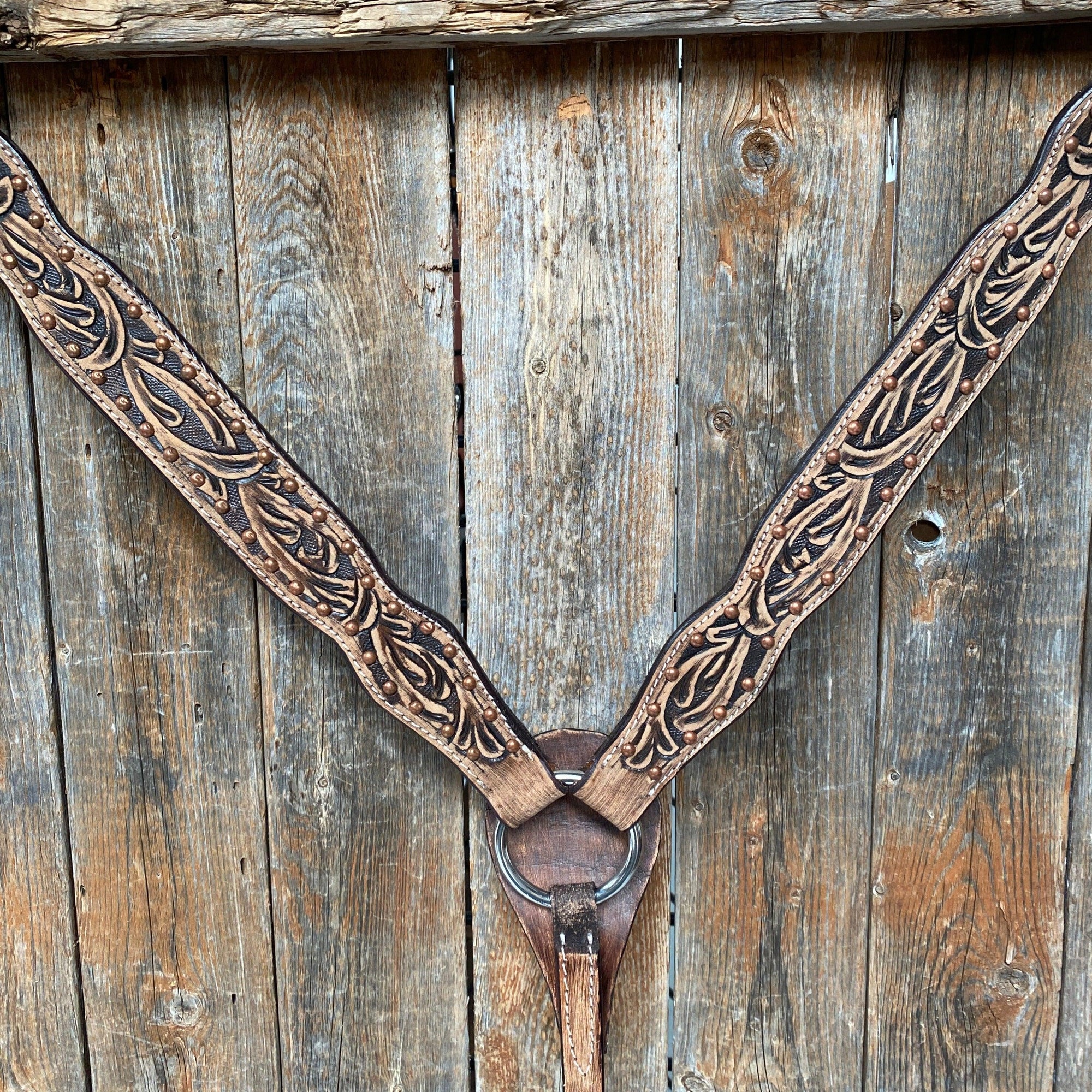 Brushed Chocolate Copper Breastcollar 