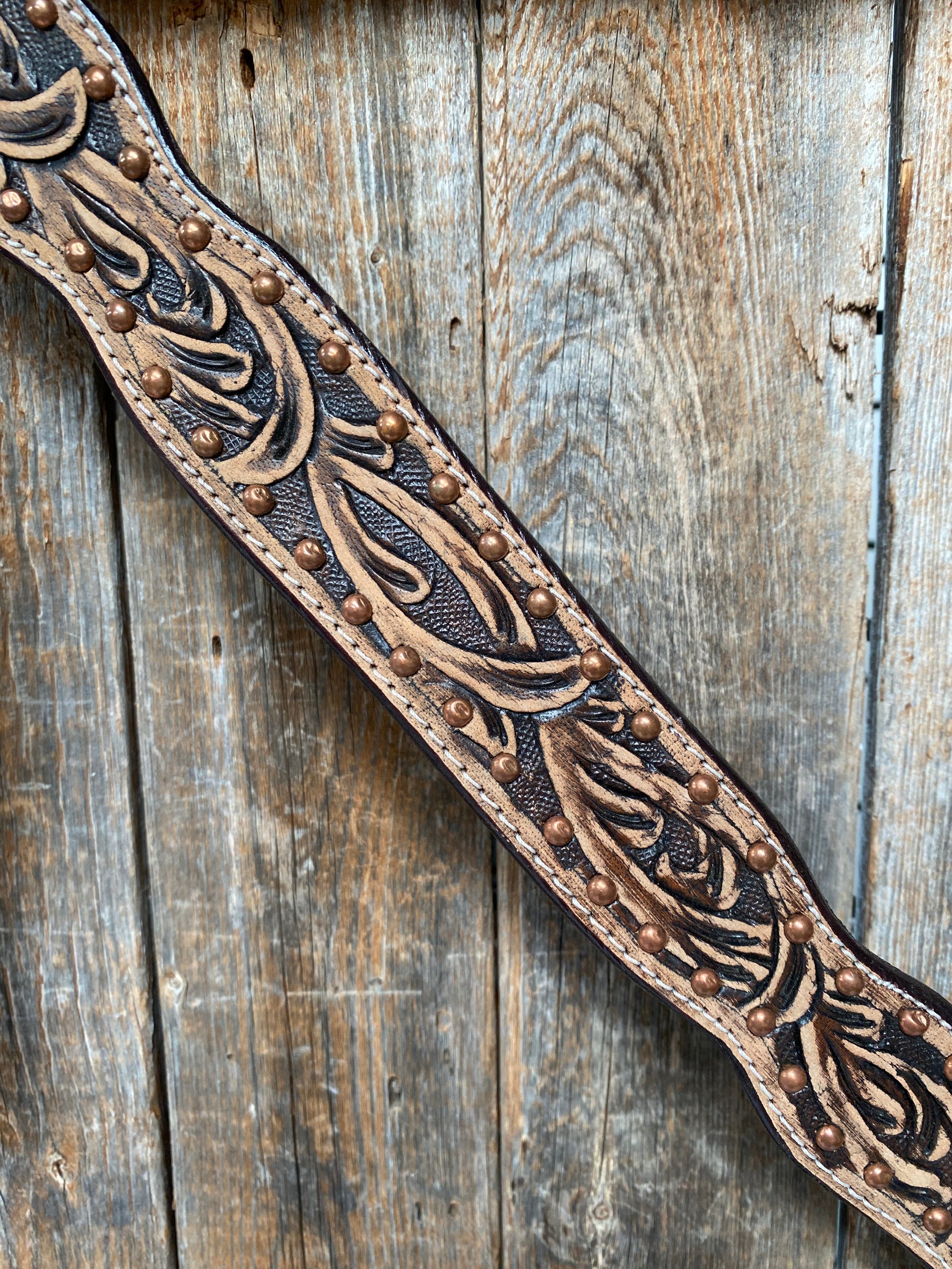 Brushed Chocolate Copper Breastcollar 