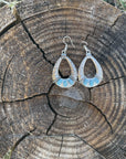 Turquoise Dangle Silver Fashion Earrings WA196