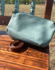 Teal Western Purse/Handbag with Small Clutch 