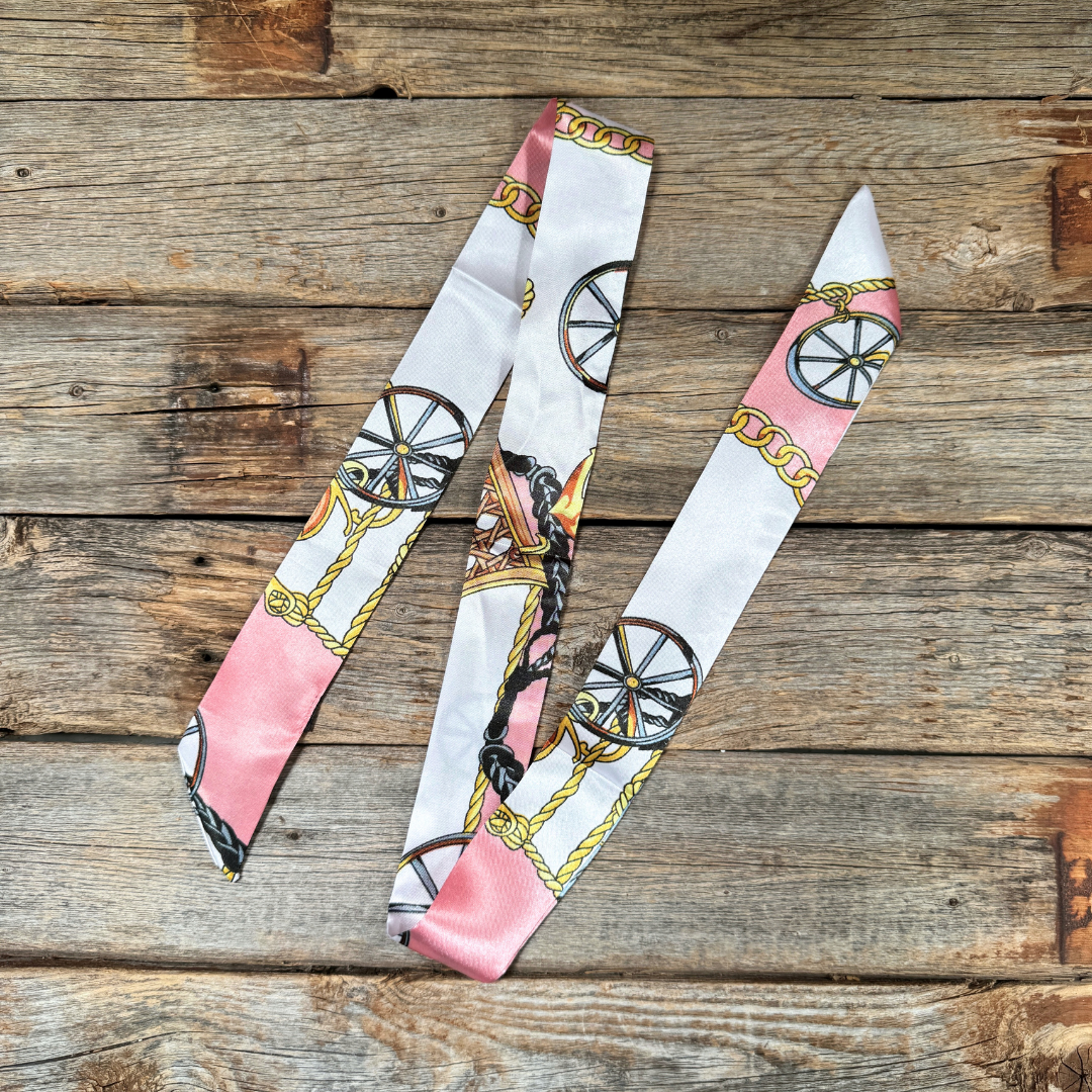 Pink Western Skinny Mini Wild Rag Scarf / Cowgirl Necktie 