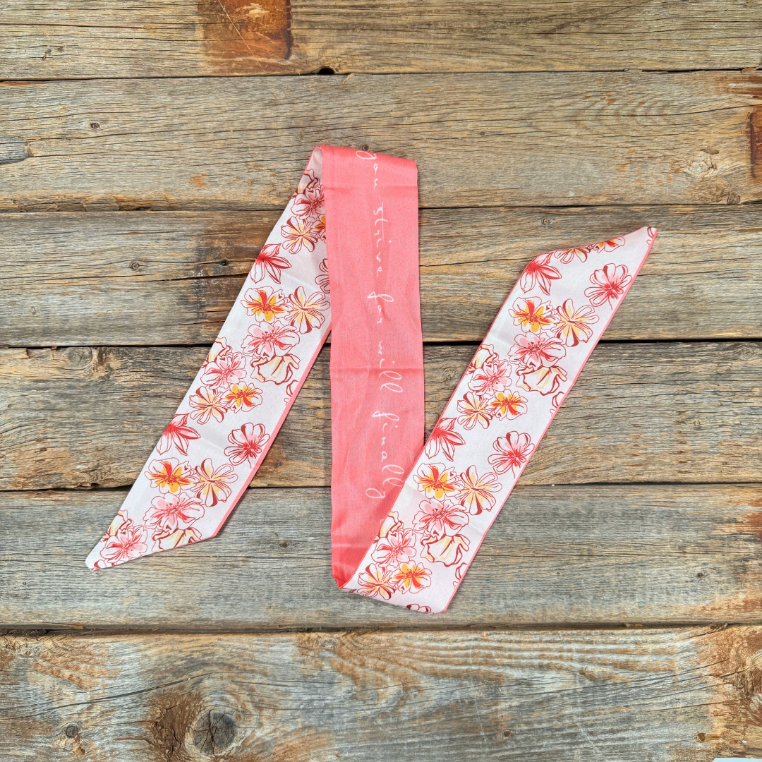 Pink Western Skinny Mini Wild Rag Scarf / Cowgirl Necktie 