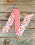 Pink Western Skinny Mini Wild Rag Scarf / Cowgirl Necktie 