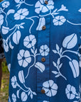 Print Navy Blue Pareo With EnvironmentallyResponsible Recycled Poly Fabric UPF50