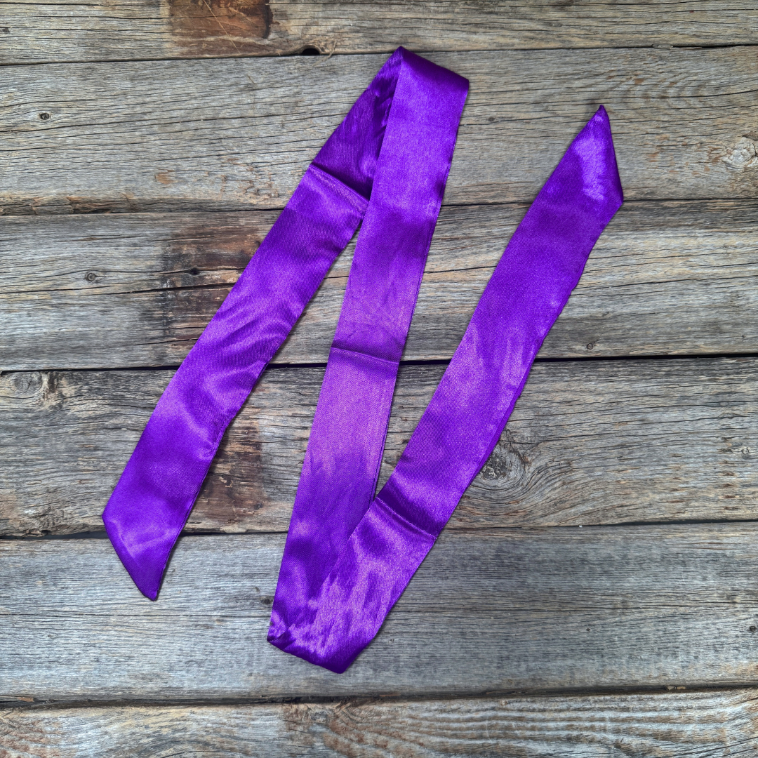 Purple Western Skinny Mini Wild Rag Scarf / Cowgirl Necktie 