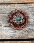 Copper Turquoise Western Concho W141