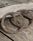 Champagne Western Bling Hoop Fashion Earrings