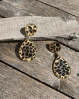 Dark Rodeo Style Animal Print Fashion Earrings