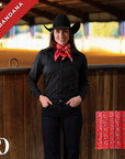 RED BANDANA WILD RAG