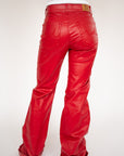SIGNATURE TROUSERS - RED METALLIC