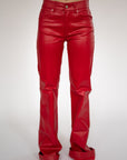 SIGNATURE TROUSERS - RED METALLIC