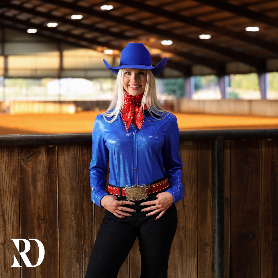 ROYAL SPARKLE PERFORMANCE RODEO SHIRT
