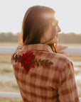 Pretty Plaid Cowboy Button Up