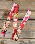 Red and Pink Western Skinny Mini Wild Rag Scarf / Cowgirl Necktie 
