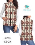 Baha Ranch Bold Aztec Puffy Vest