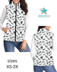 Baha Ranch Cattle and Brands Women's Western Puffy Vest