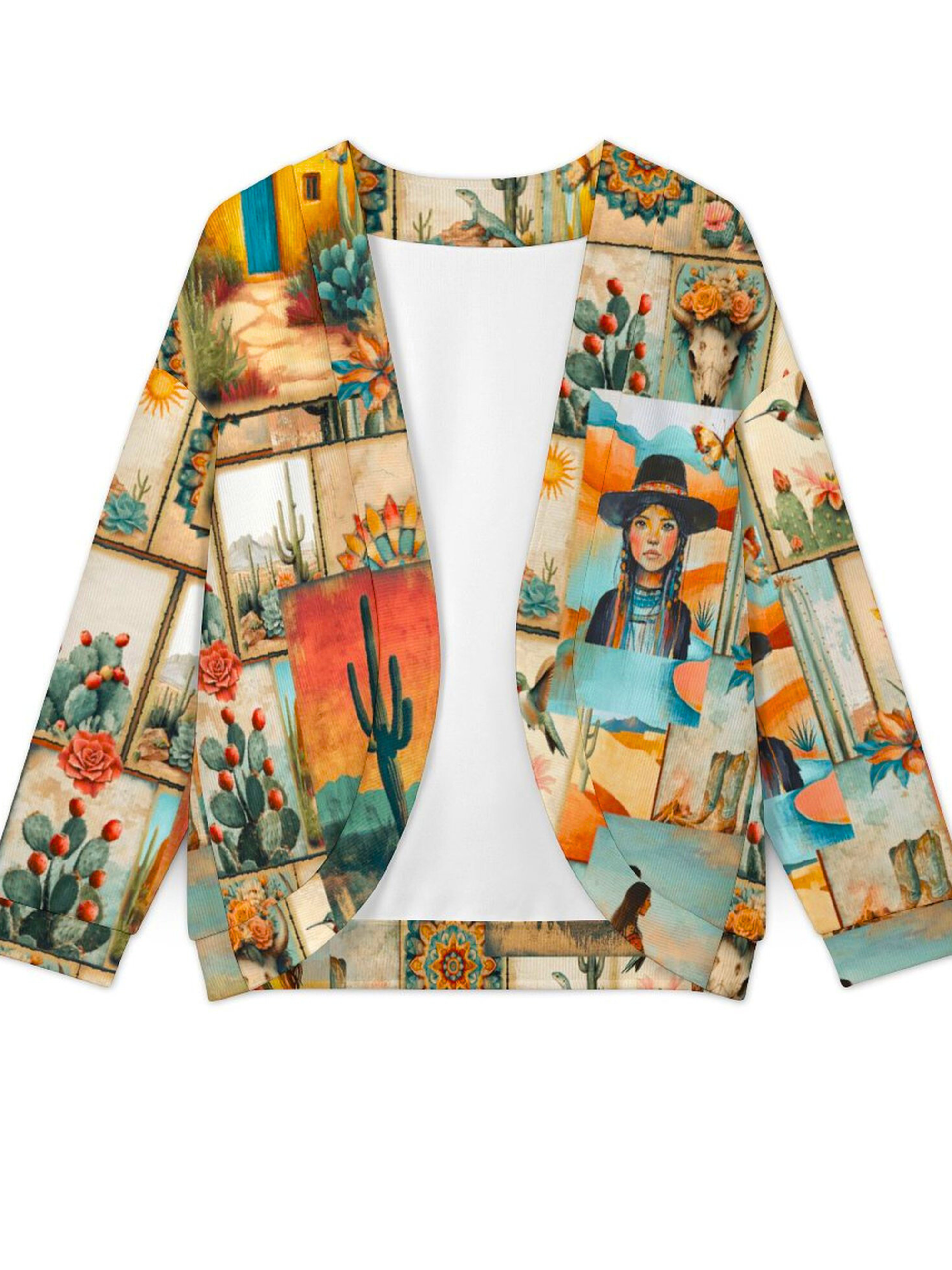 Baha Ranch Colores de Mexico Pictures of the Southwest Drop Shoulder Cardigan