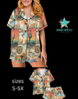 Baha Ranch Colores de Mexico Pictures of the Southwest Satin Pajamas