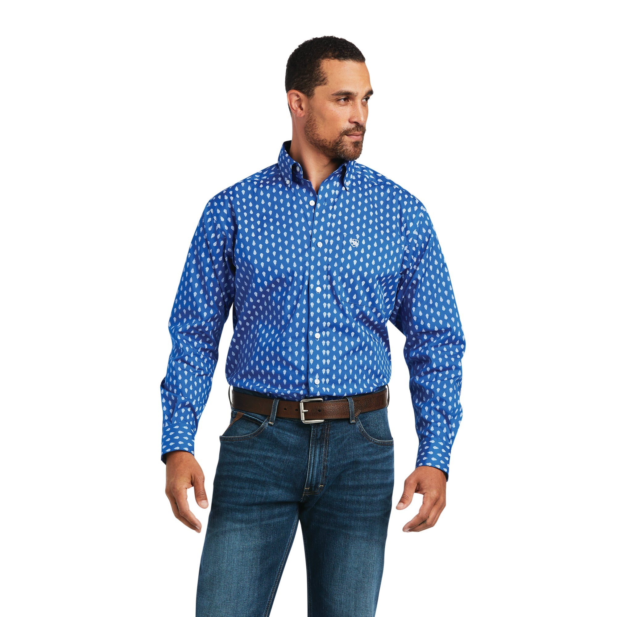Ariat Stretch Classic LS  Cerulean Blue