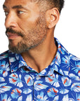 Mens TEK Polo- Blue Feather