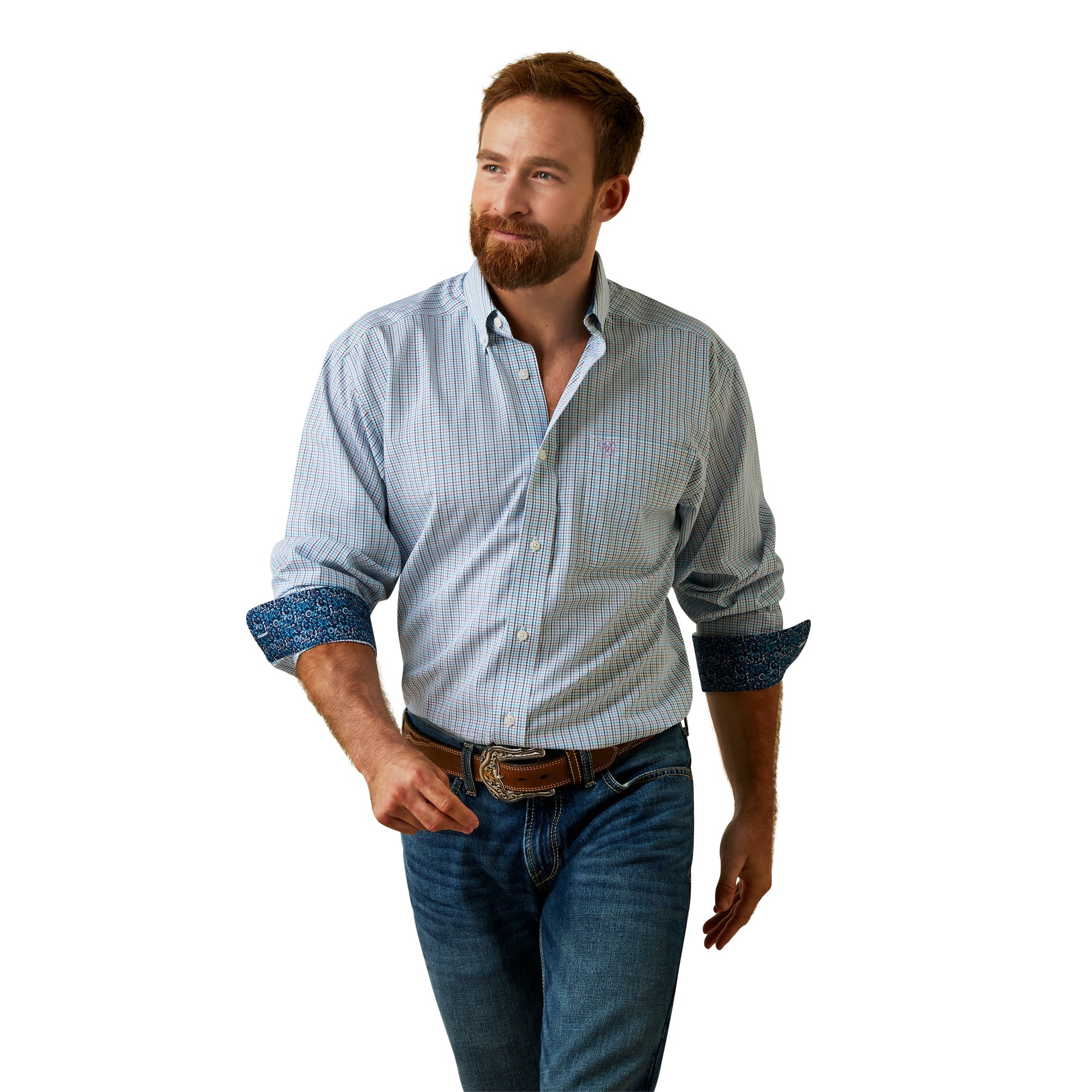 Mens Wrinkle Free Emerson- White