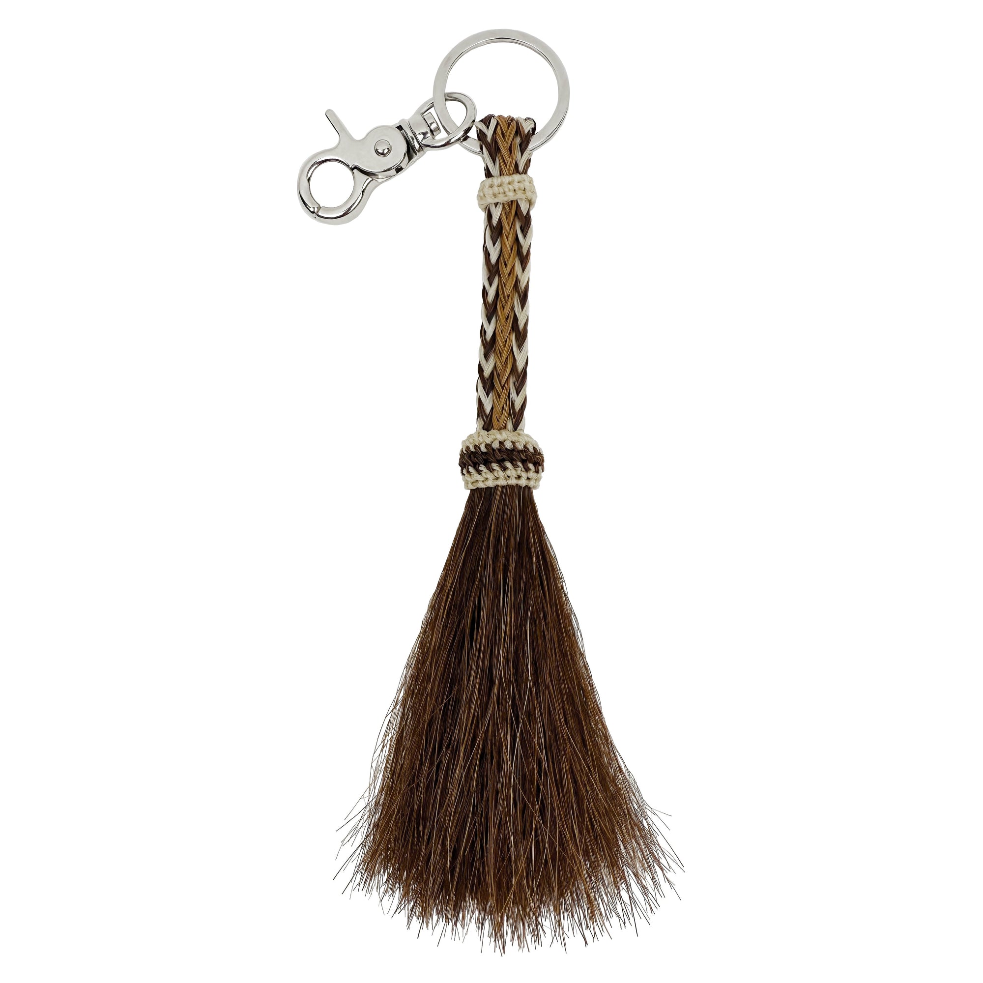 Camel Hitched Horsehair Tassel Keychain