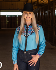 STAMPEDE AZTEC PERFORMANCE RODEO SHIRT