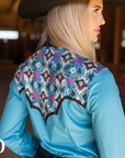 STAMPEDE AZTEC PERFORMANCE RODEO SHIRT