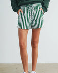 STRIPED DRAWSTRING POCKET BOXER | SHORTS