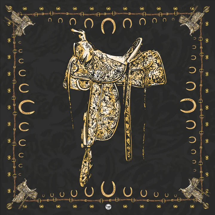 Saddle Up Long Scarf - Black