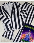 Baha Ranch BeetleJuice Prison Stripe Blazer Women's