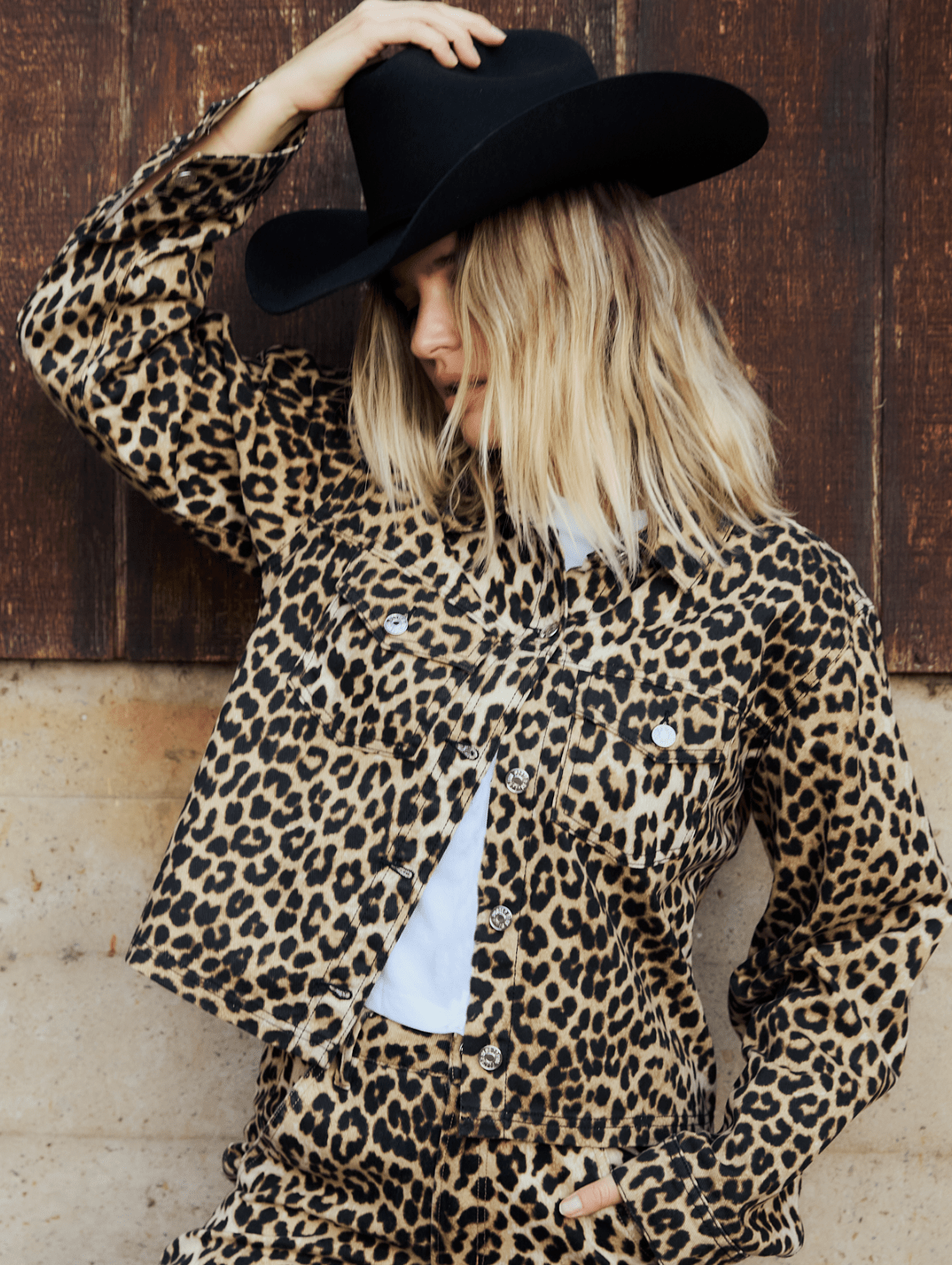 LEOPARD TWILL SHACKET