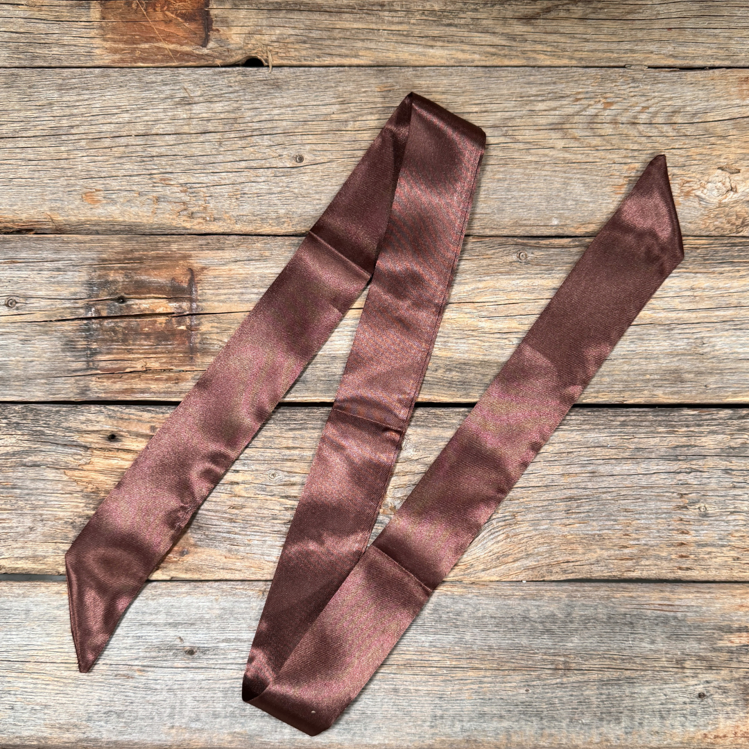 Brown Western Skinny Mini Wild Rag Scarf / Cowgirl Necktie 