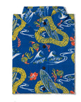 Waikiki Inspired Mid Century Surf Shirt In Ocean Blue Lightweight Breathable EverydayPerformance